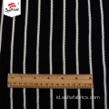 Rajut Hitam Dan Putih Stripe Dress Fabric Wanita